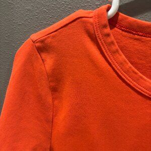 J Crew 100% Cotton Orange Short-Sleeve Perfect Tee Size M